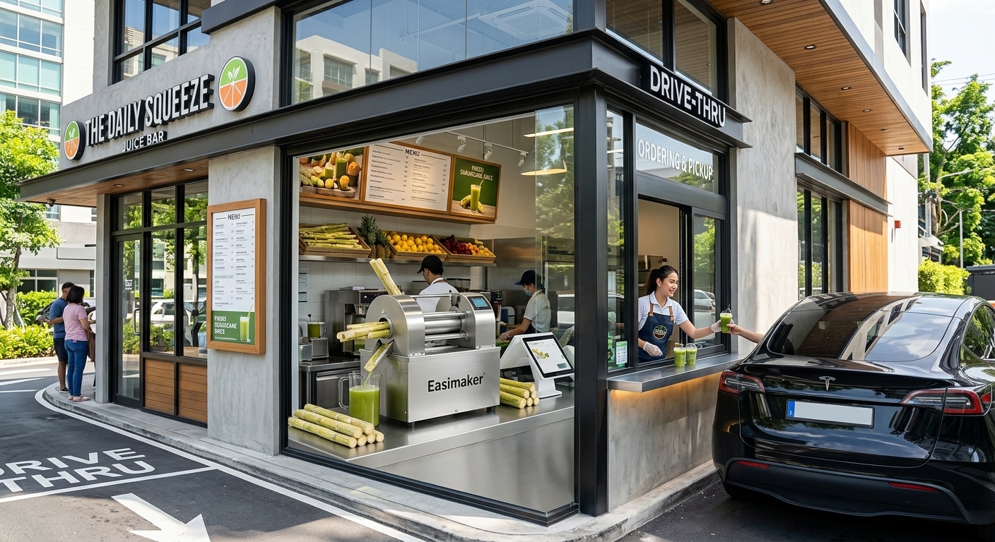 Designing a Drive-Thru Sugarcane Juice Concept: Speed of Service and Machine Placement