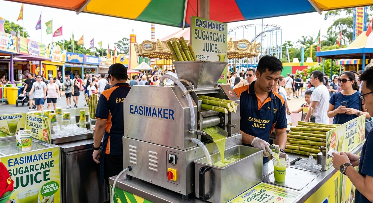 Scaling Up for Summer: Operating Sugarcane Juice Stands in Amusement Parks