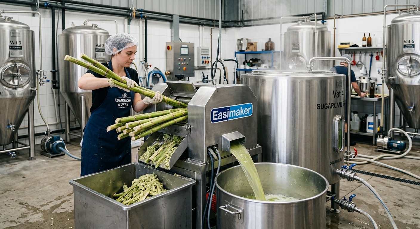 Brewing Sugarcane Kombucha: Using Fresh Cane Juice for Fermented Beverages