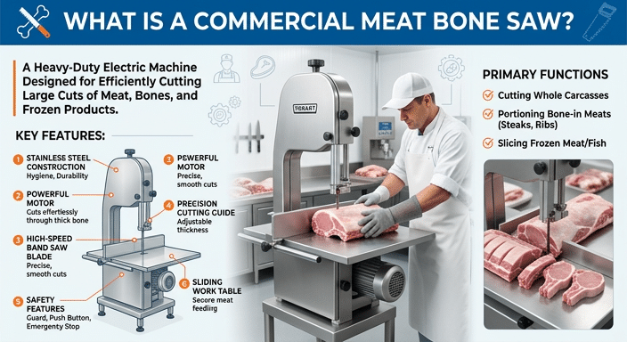What Is a Commercial Meat Bone Saw?