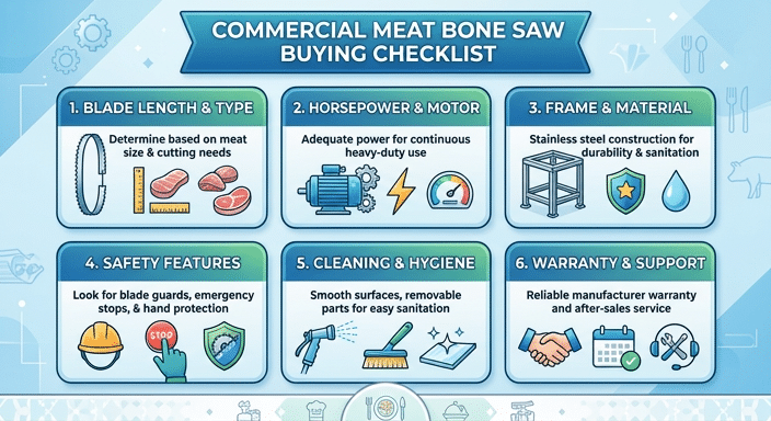 Commercial Meat Bone Saw Buying Checklist