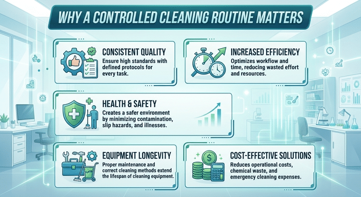 Why a controlled cleaning routine matters