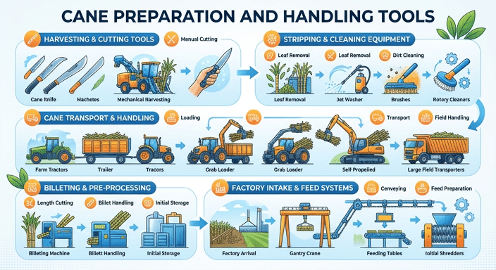 Cane Preparation and Handling Tools