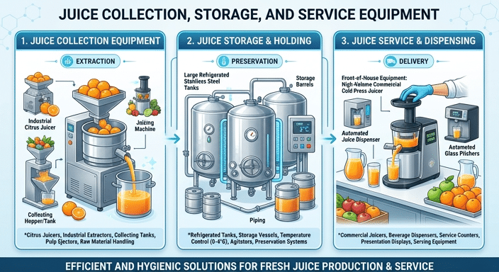 Juice Collection, Storage, and Service Equipment