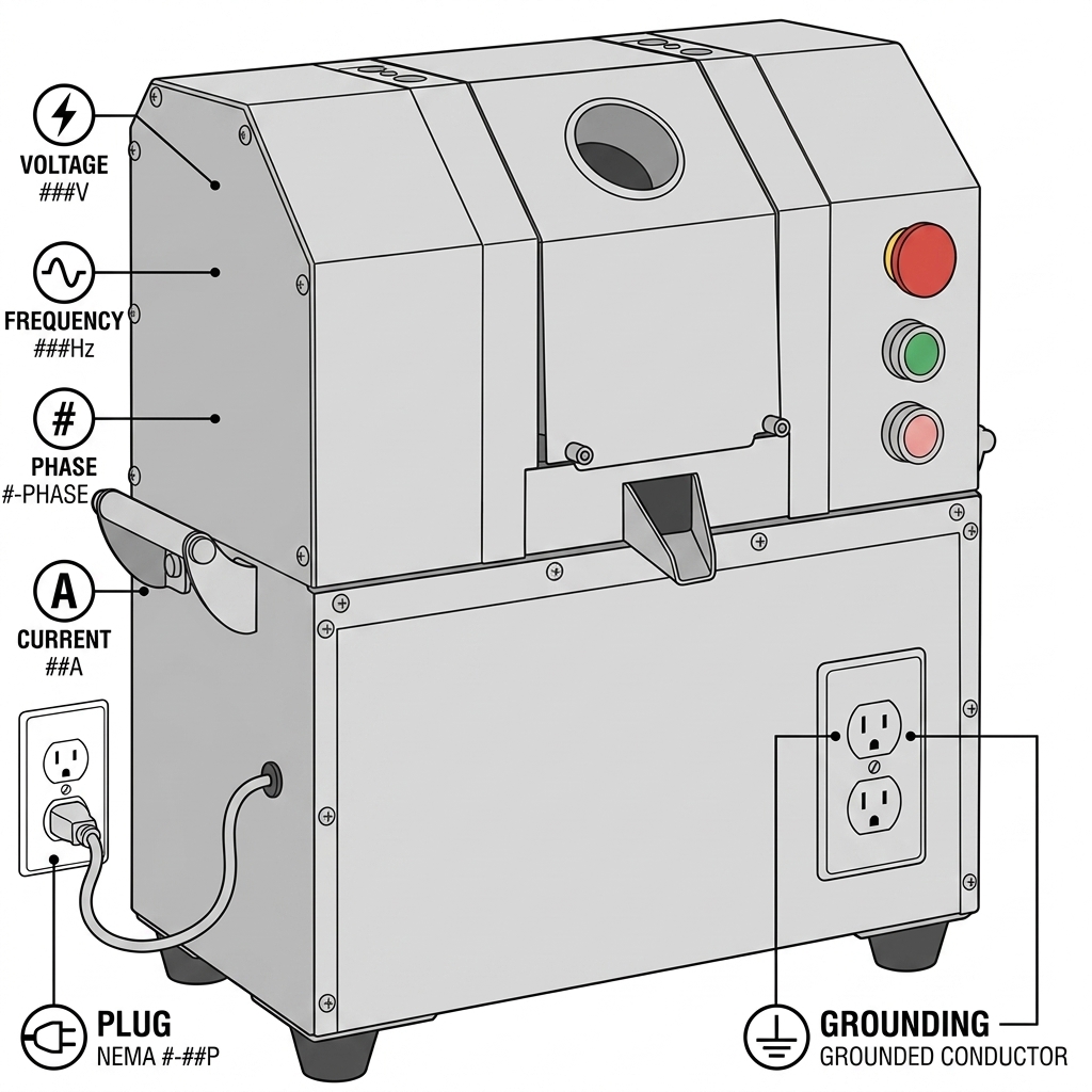 Electrical specification factors for a commercial sugarcane juicer