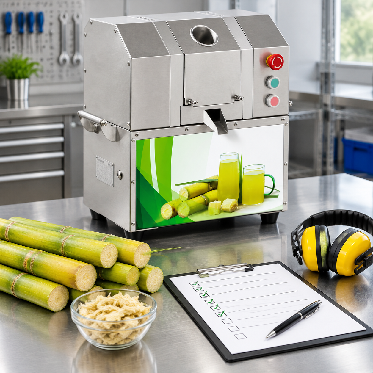Maintenance items used to assess uneven sugarcane juice extraction