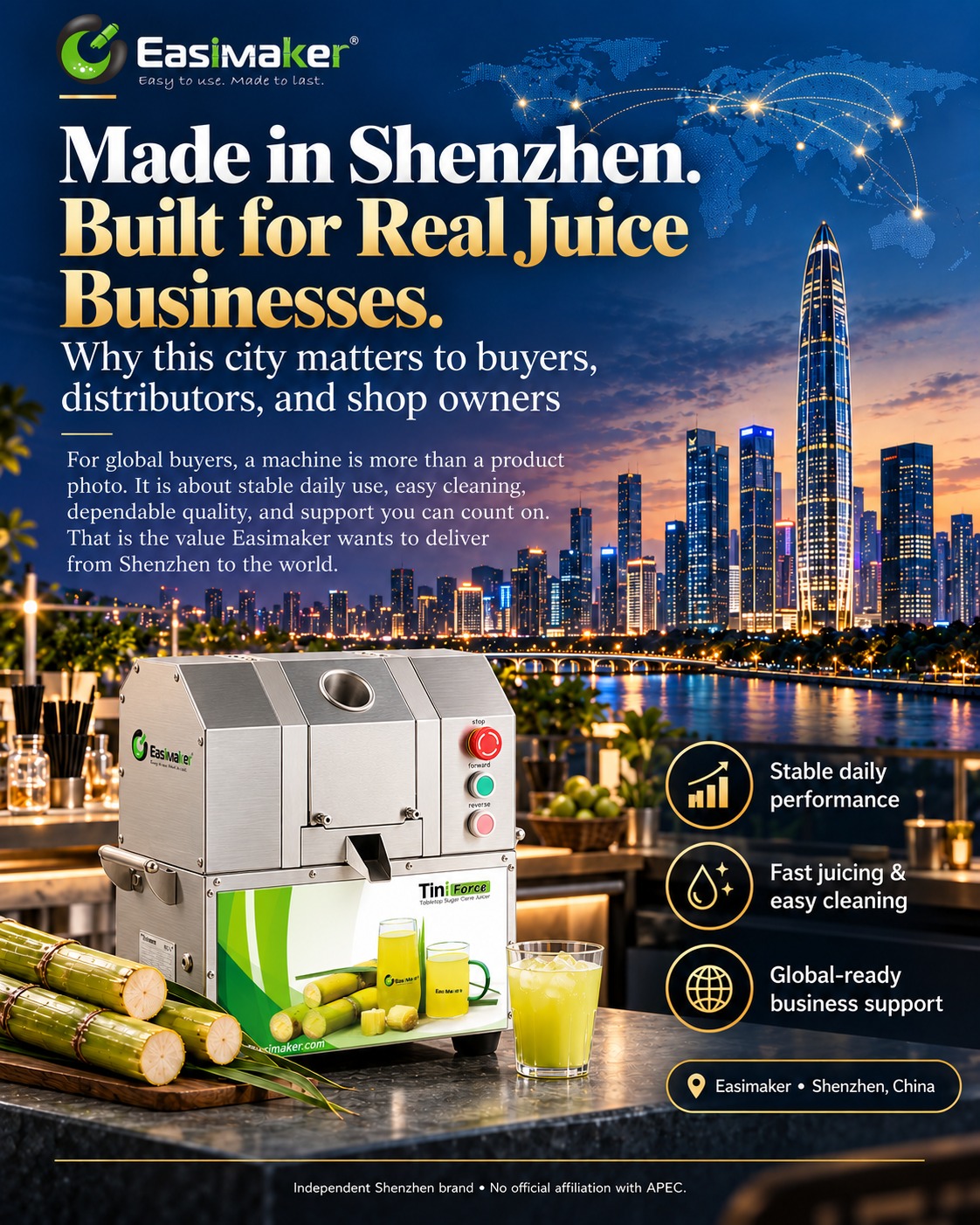 Made in Shenzhen: Built for Real Juice Businesses