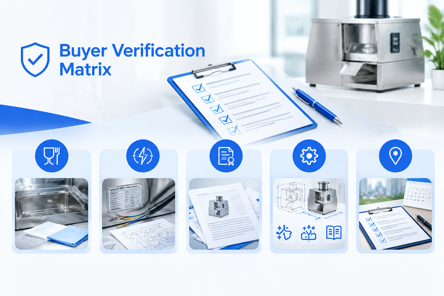Buyer verification matrix